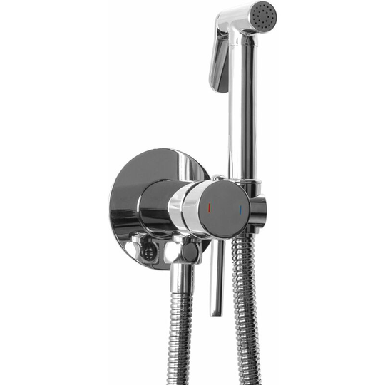 REA - Chrome Finishing Brass Bidet Tap Ceramic Mixer Expendable Handle 1.2m Hose