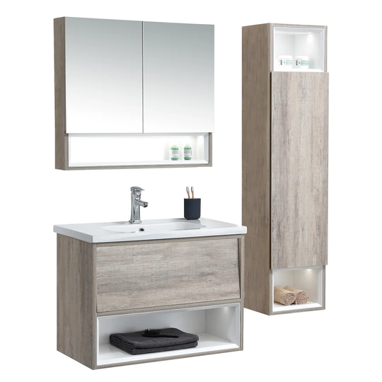 Saxony 1010mm Vanity and Mirror Set