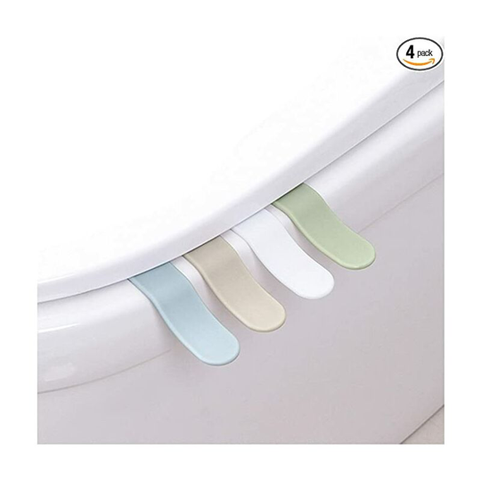 4-Pack Toilet Seat Pad Cover Lifter,Avoid Touching - Self-Adhesive Hygiene for Kids and Adult