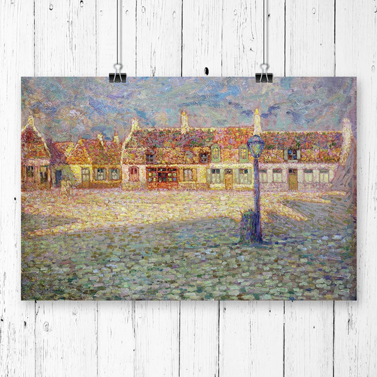 'Small square Sunset' by Henri Le Sidaner Printing Print