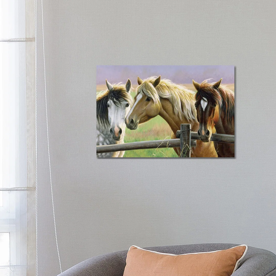 Gossip Fence by Cynthie Fisher - Wrapped Canvas Photograph