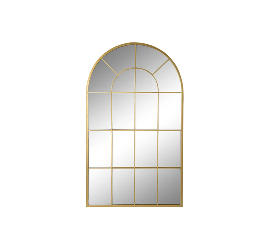Enora Window Pane Metal Framed Wall Mounted Accent Mirror