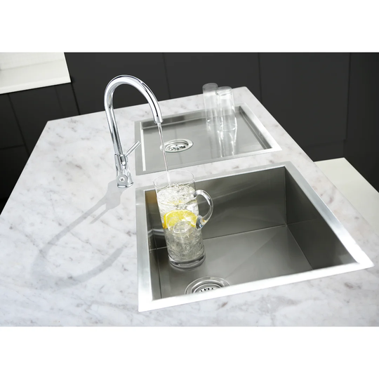 Zero 50cm x 45cm Single Bowl Inset and Undermount Kitchen Sink