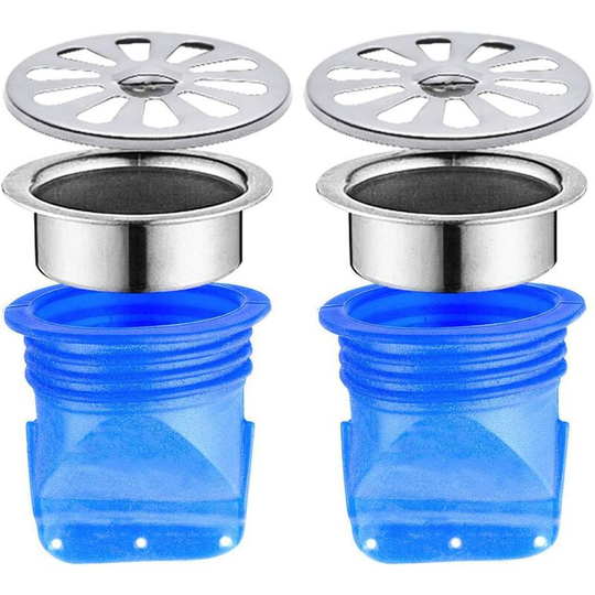 2 Pack Silicone Floor Drain Single Way Valve for Tubes Tubes in Bathroom Floor (a 50 * 92mm)