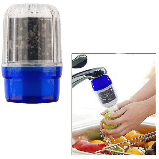 Sunflowergb - 2pcs Healthy Kitchen Faucet Activated Carbon Precipitation Adjustable Dual Mode Sprayer Filter Diffuser Water Saving Nozzle Fauc
