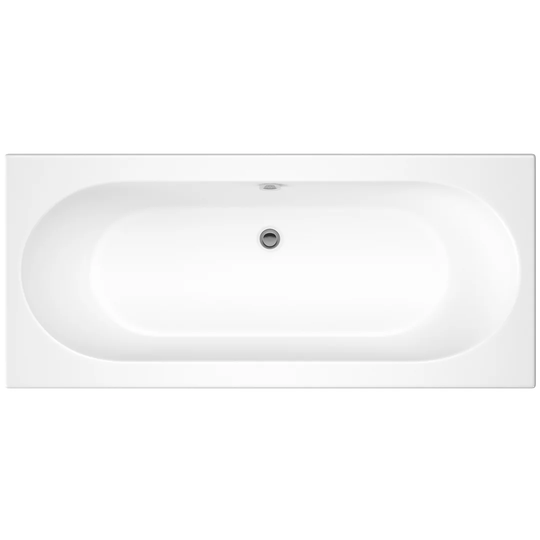 Round Double Ended Bath in White