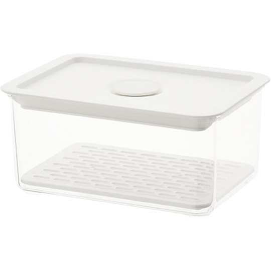 Crisper Transparent Fresh Keeping Box Storage Containers Refrigerator Fresh Produce Stackable Pantry Bin Fresh Produce Saver Storage Containers