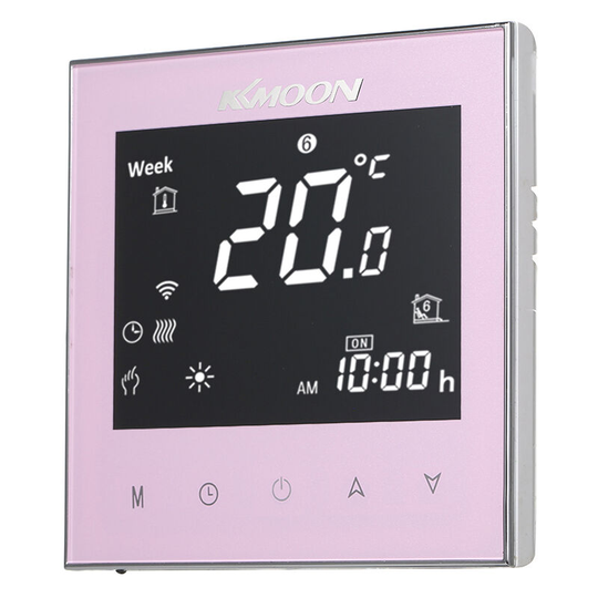 Asupermall - KKmoon Digital Water Heating Thermostat 7-Day Programmable with WiFi Connection & Voice Control Energy Saving ac 95-240V 5A Touching
