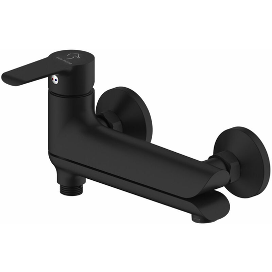 Bath/Shower Fold-Out Faucet Movable Spout Foldable Mixer Black Finished Brass