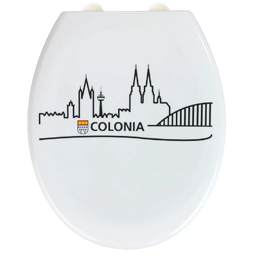 Cologne Gothenburg Soft Close Round Toilet Seat