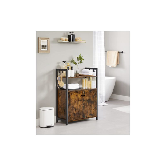 Industrial Side Cabinet Hallway Console Table Vintage Rustic Storage Cupboard