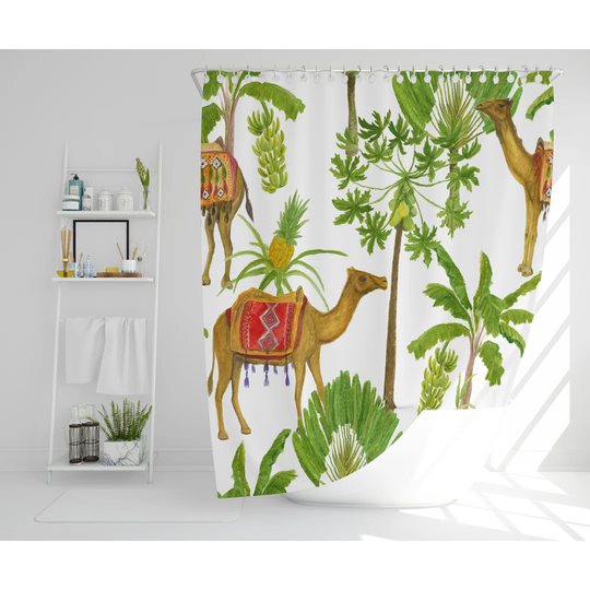 Rother Polyester Shower Curtain Set