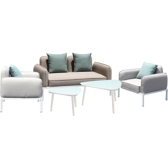 Orona Aluminum 4 - Person Seating Group with Cushions