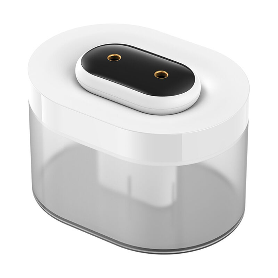 Ilovemilan - Small Portable 1L Humidifier, Mini Top Fill Cool Mist Air Humidifier, Dual Nozzles Desktop Humidifier for Baby Bedroom Office White