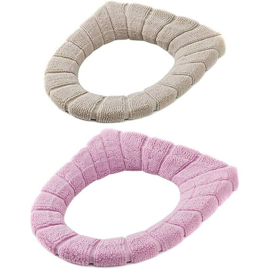 2 Washable Retractable Toilet Seat Cushion Pad Mat,Warmer Toilet Seat Cushion,Universal wc Colorful Cushion Toilet Seat Tank Reservoir