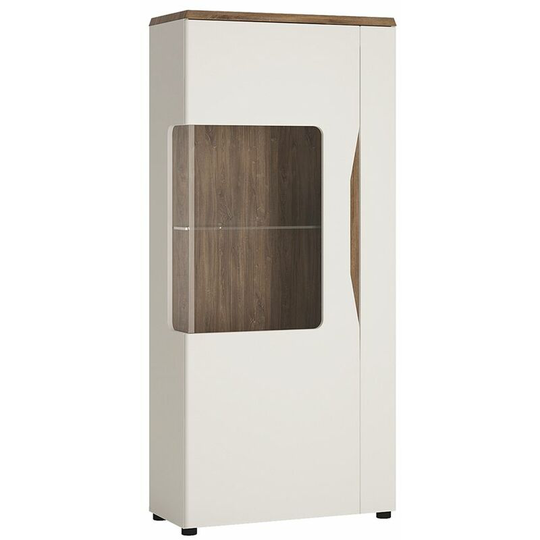 Delly 1 Door Low Display Cabinet (Lh) - White