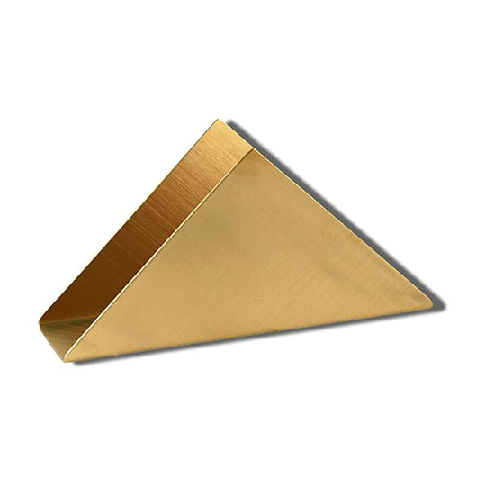 Napkin Holder Table Napkin Holder Table Napkin Dispenser Stainless Steel Triangular Stable Paper Towel Holder for Kitchen Counters Tables, Gold