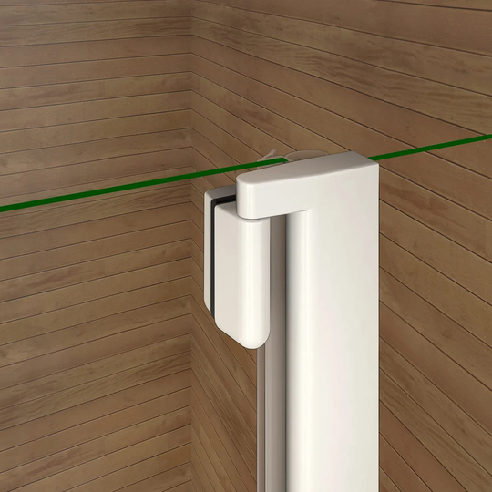 100X140cm Bath Attachment 2-Piece Semi-Frameless Swinging Shower Door Partition Wall ESG GLASS Shower