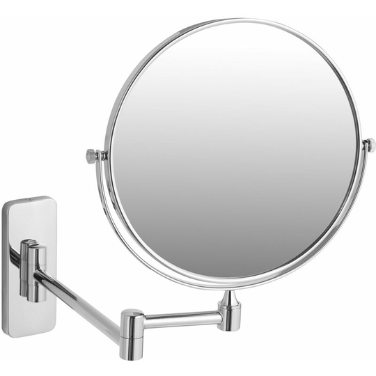 Tectake - Makeup mirror - vanity mirror, magnifying mirror, shaving mirror - 7 x magnification - silver