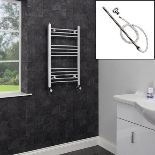Duratherm Dual Fuel Heated Towel Rail 1200 x 600mm Flat Manual