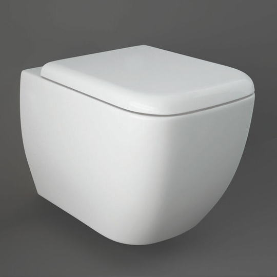 Rak Metropolitan Wall Hung Toilet Pan - Soft Close Seat