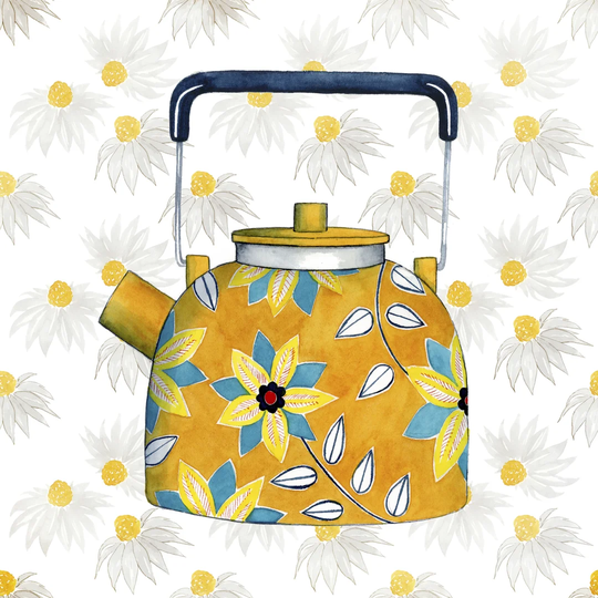 Sweet Teapot III by Grace Popp - Wrapped Canvas Painting
