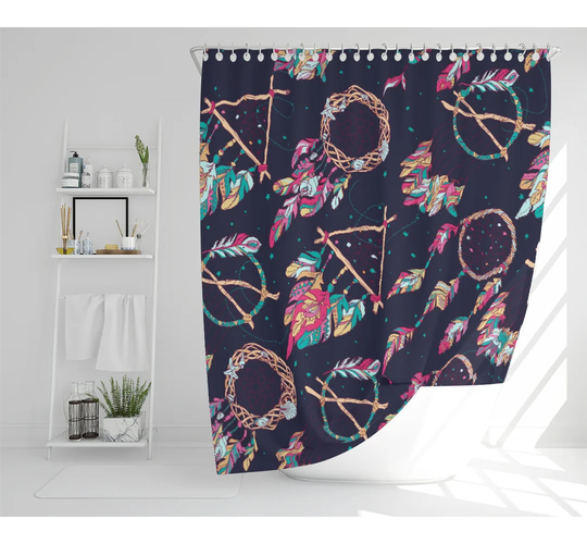 Bujold Polyester Shower Curtain Set