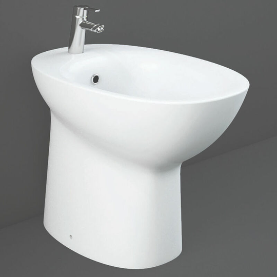 Rak Morning Back To Wall Comfort Height Bidet 520mm Projection - White