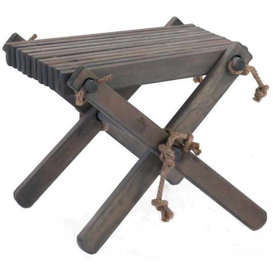 Snell Solid Wood Cross Legs End Table Built-In Outlets