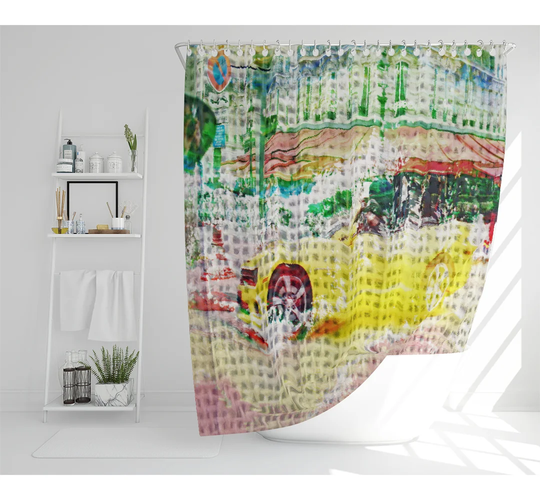 Dilyla Polyester Shower Curtain Set
