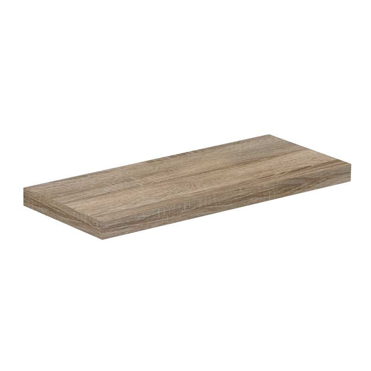 Napoli Bordalino Oak 30cm Floating Bathroom Shelf - Bordalino Oak