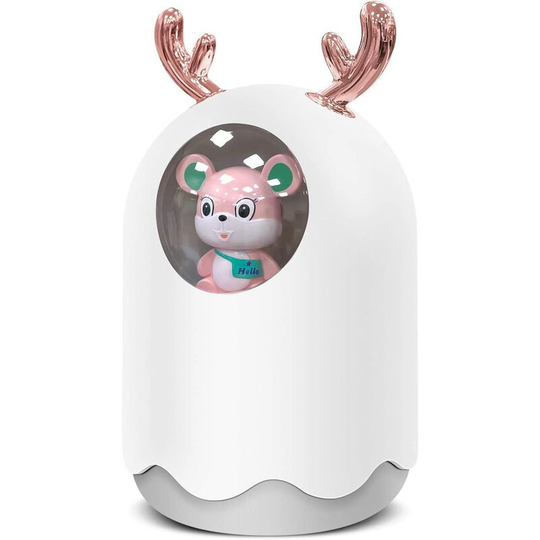 Ilovemilan - Air Humidifier, Mini Essential Oil Diffuser Mist Humidifier, Portable Quiet Air Humidifier with Color Night Light Function for Bedroom,