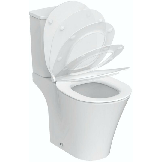 Idealstandard - Ideal Standard Connect Air Arc open back close coupled toilet with soft close toilet seat - White