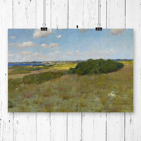 'Sunlight and Shadow Shinnecock Hills' by William Merritt Chase Painting Print
