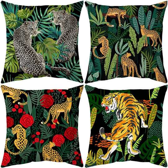 Tropical Jungle Indoor / Outdoor 45cm Cushion Cover