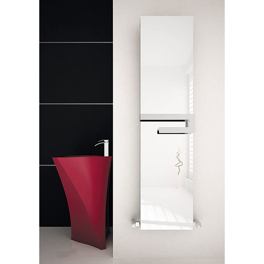 Carisa - Elvino Bath Mirror Aluminium Custom Painted Vertical Designer Radiator 1800mm x 370mm - Mirror