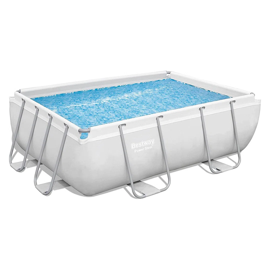 Bestway 2.7 ft. H x 9.2 ft. L x 6.4 ft. W Plastic Frame Set Pool