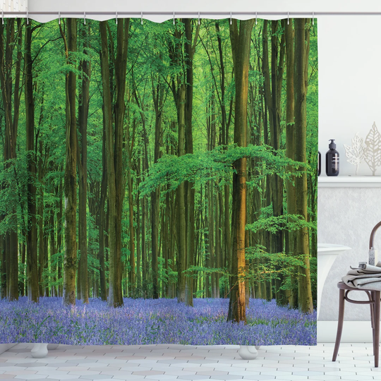 Bett 13 Piece Polyester Shower Curtain Set