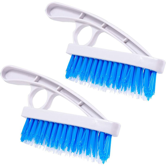 Perlerare - 2 Pack Grout Scrubber Brush - Stiff Nylon Bristle Scrubber Brush for Bathtub Shower - Grout Floor Tiles - Cleaning Brush for Bathroom and