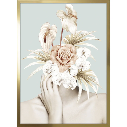 Thoughts Full of Flowers - Picture Frame Graphic Art