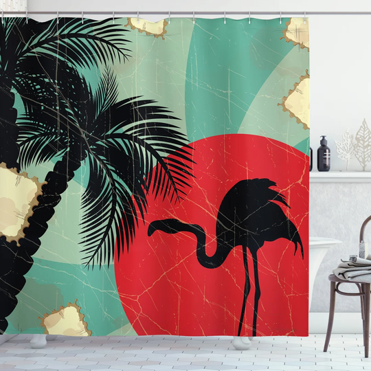 Beucher 13 Piece Polyester Shower Curtain Set