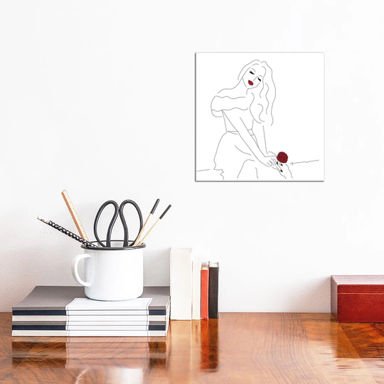 Carnation over a Rose? Thrifty by Antonia Harris - Wrapped Canvas Graphic Art