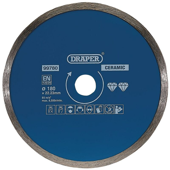 DRAPER 99780 - Continuous Diamond Blade (180mm)