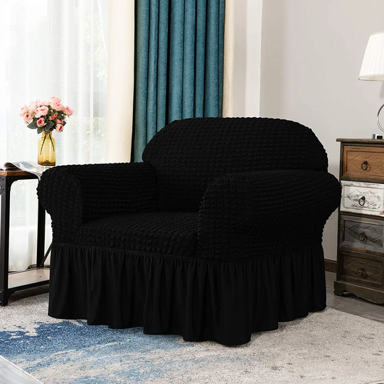 Ruffle Box Cushion Armchair Slipcover