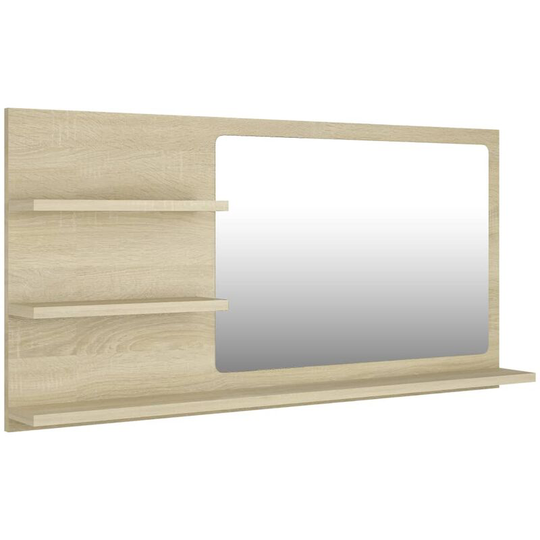 Vidaxl - Bathroom Mirror Sonoma Oak 90x10.5x45 cm Engineered Wood Brown