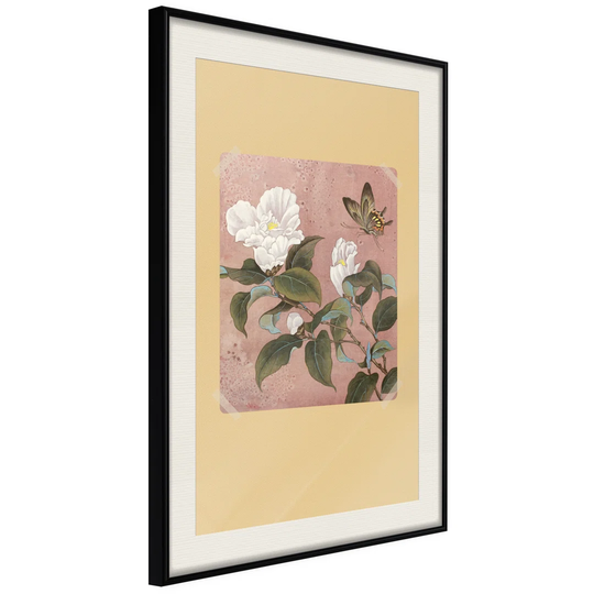Rhododendron and Butterfly - Picture Frame Graphic Art