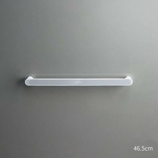 Self-adhesive towel rack Wall-mounted towel rack Bathroom towel rack Shelf Roller holder Hanging hook Hanging room Organizer (long section-gray (46.5
