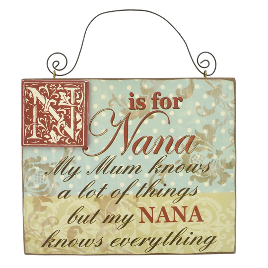 N Is For Nana Wall Decor