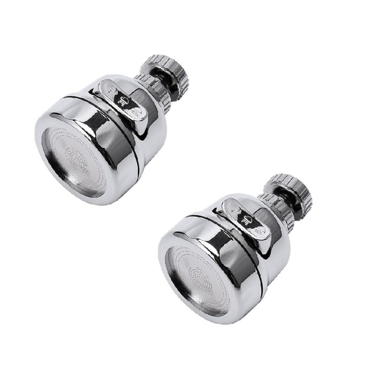 2 Piece Splash Proof Kitchen Faucet, Water Saving Filter Booster Nozzle