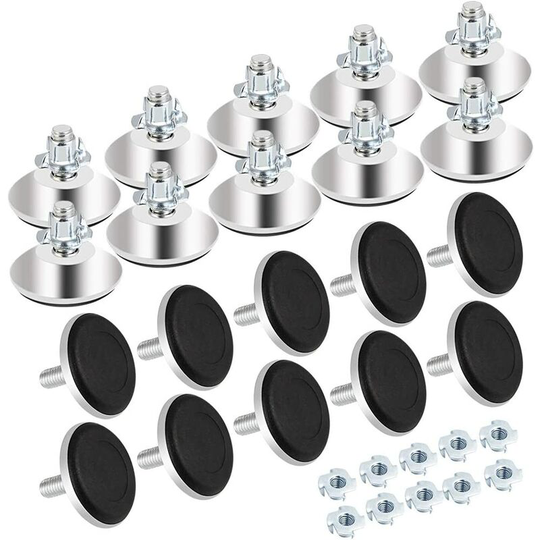 20pcs feet cabinet cylinder, M8 x 40mm Adjustable furniture feet, furniture feet adjustment screw, chair, table